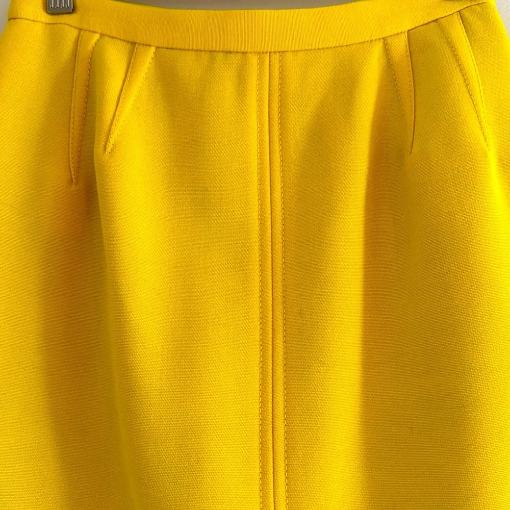 Dolce & Gabbana Yellow Wool Pencil SK# F4924T  /FU3CQ - Picture 3 of 9